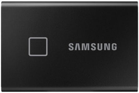 Externý hard disk Samsung T7 Touch SSD 1 000GB, čierna (MU-PC500K / WW) SSD 500 GB USB-C vysoká prenosová rýchlosť