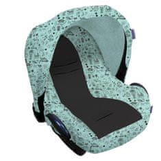 Dooky poťah na autosedačku Seat Cover 0+ Limited LITTLE PRINCESS Glow in the Dark