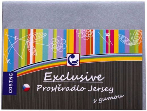 COSING Prestieradlo JERSEY 120x60 cm - sivá