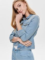 ONLY Dámska džínsová bunda ONLTIA LIFE Regular Fit 15177241 Light Blue Denim (Veľkosť 34)