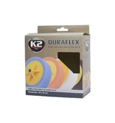 K2 K2 DURAFLEX leštiaca hubka s možnosťou úchytu 150 x 50 mm ČIERNA