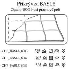 Ch. Fischbacher Prešívaná prikrývka BASEL 200 x 220 cm v hladkom hodváb