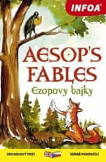 Ezop: Aesop´s fables/Ezopovy bajky - zrcadlový text mírně pokročilí