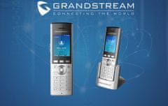 Grandstream Telefón WP820 WiFi IP, 2,4" bar. displ., 2SIP úč., video, BT, Micro USB, roaming hovoru