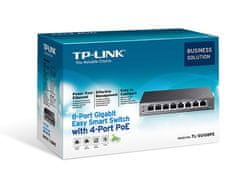 TP-LINK TL-SG108PE 8-port Gigabit PoE Easy Smart Switch, 8 Gigabit RJ45 Ports 4 PoE Ports