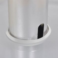 Vidaxl 2 ks sklenený stojan na reproduktory (každý s 2 striebornými stĺpikmi)