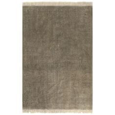 Vidaxl Kilim Koberec z bavlny 160x230 cm sivo-hnedý