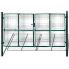 Vidaxl Záhradná bránka do plotu s mrežou 289 x 200 cm / 306 x 250 cm
