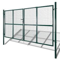 Petromila vidaXL Záhradná bránka do plotu s mrežou 289 x 200 cm / 306 x 250 cm