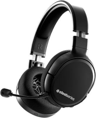 Sluchátka SteelSeries Arctis 1 Wireless (61512) 40mm meniče, čistý zvuk, výšky, herný headset