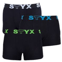 Styx 3PACK pánske boxerky športová guma nadrozmer viacfarebné (R9606162) - veľkosť XXXL