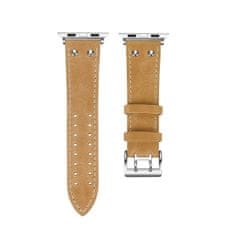 BStrap Leather Sport remienok na Apple Watch 38/40/41mm, Champagne