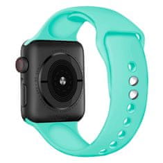 BStrap Soft Silicone remienok na Apple Watch 38/40/41mm, Mint Green