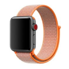 BStrap Nylon remienok na Apple Watch 42/44/45mm, Orange