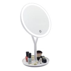 Bezdoteku LED kozmetické make-up zrkadlo Ypsilon okrúhle nabíjacie bielej
