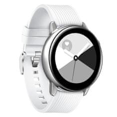 BStrap Silicone Line (Small) remienok na Samsung Galaxy Watch Active 2 40/44mm, white