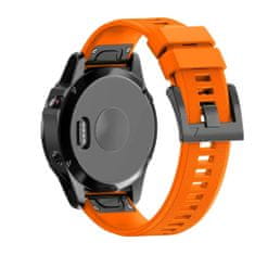 BStrap Silicone Acton remienok na Garmin Fenix 5x / 6x, orange