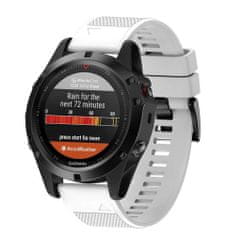 BStrap Silicone Acton remienok na Garmin Fenix 5, white