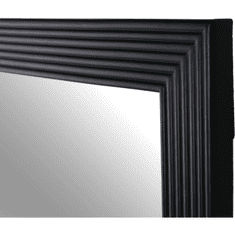 KONDELA Zrkadlo, drevený rám čierne farby, Malkia TYP 1