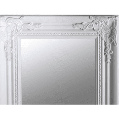 KONDELA Zrkadlo, drevený rám biele farby, MALKIA TYP 8
