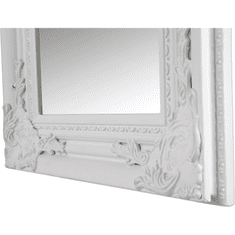 KONDELA Zrkadlo, drevený rám biele farby, MALKIA TYP 8