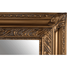 KONDELA Zrkadlo, drevený rám, zlatá, MALKIA TYP 15