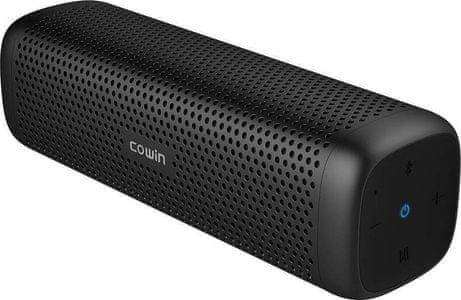 odolný bezdrôtový Bluetooth 4.1 reproduktor cowin md-6110 vynikajúci zvuk 2 reproduktory 2 pasívne subwoofery výkon 16 w slot na TF karty aux in vstup integrovaný mikrofón pre handsfree li-ion akumulátor výdrž až 10 h nabíjania usb káblom nízka hmotnosť ideálny na cestovanie