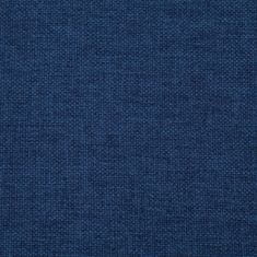 Vidaxl Lavica s úložným priestorom 116 cm modrá polyester