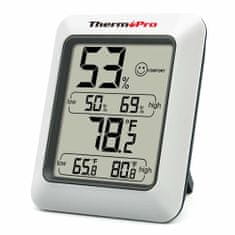 ThermoPro TP-50 Base Station meteostanica strieborná