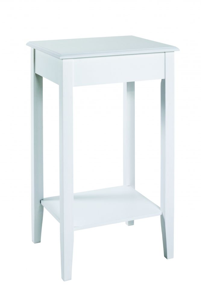 Mørtens Furniture Odkladací stolík Ross, 76 cm, biela