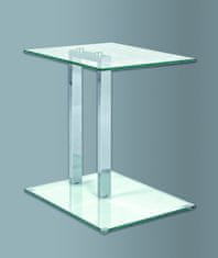 Mørtens Furniture Odkladací stolík Dell, 50 cm, chróm