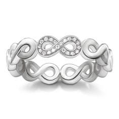 Thomas Sabo Prsteň "Nekonečno" , D_TR0003-725-14-56, Sterling Silver, 925 Sterling silver, white diamond