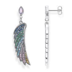 Thomas Sabo Náušnice "Krídlo kolibríka" , H2103-347-7, Sterling silver, 925 Sterling silver, blackened, glass-ceramic stone, zirconia