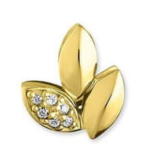 Thomas Sabo Náušnice "Listy" , D_H0006-924-39, Sterling Silver, 925 Sterling silver, 18k yellow gold plating, white diamond