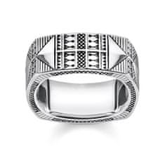 Thomas Sabo Prsteň "Etnický" , TR2203-637-21-54, Sterling Silver, 925 Sterling silver, blackened