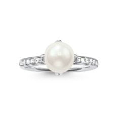 Thomas Sabo Prsteň "Perla" , TR2054-167-14-56, Sterling Silver, 925 Sterling silver, freshwater pearl, zirconia white