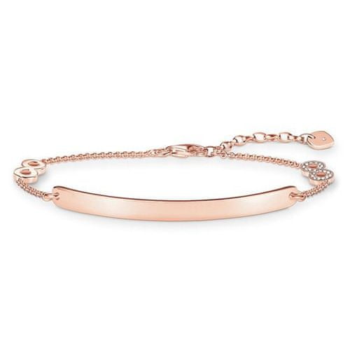 Thomas Sabo Náramok "Nekonečno" , D_LBA0001-923-14-L19v, Love Bridge, 925 Sterling silver, 18k rose gold plating, white diamond