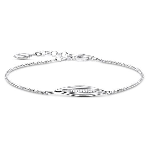 Thomas Sabo Náramok "List" , A1935-051-14-L19v, Sterling Silver, 925 Sterling silver, zirconia white