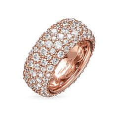 Thomas Sabo Prsteň "Dláždený biely" , TR2031-416-14-58, Sterling Silver, 925 Sterling silver, 18k rose gold plating, zirconia white