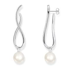 Thomas Sabo Náušnice "Dedičstvo s perlou" , H2099-028-21, Sterling Silver, 925 Sterling silver, imitation pearl