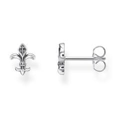 Thomas Sabo Náušnice "Ľalia" , H2113-643-11, Sterling Silver, 925 Sterling silver, blackened, zirconia black