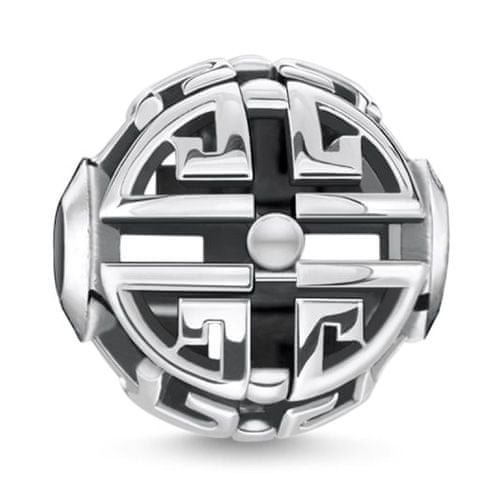 Thomas Sabo Korálka "Ázia" , K0278-637-21, Karma Beads, 925 Sterling silver, blackened