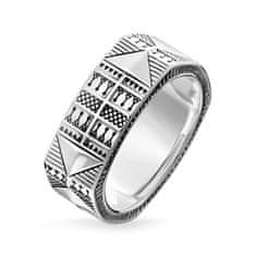 Thomas Sabo Prsteň "Etnický" , TR2203-637-21-60, Sterling Silver, 925 Sterling silver, blackened