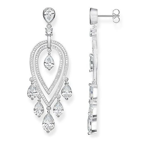 Thomas Sabo Náušnice "Biele kamene" , H2030-051-14, Sterling Silver, 925 Sterling silver, zirconia white