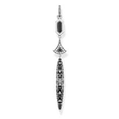 Thomas Sabo Prívesok "Ázijský ornament" , PE799-691-11, Sterling Silver, 925 Sterling silver, blackened, cold enamel black, zirconia white