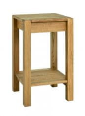 Mørtens Furniture Odkladací stolík Luke, 60 cm, dub