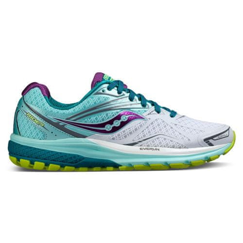 Saucony Dámska bežecká obuv , RIDE 9 | RUNNING | WHITE/TEAL/PURPLE | S10318-7 | US 6.5 | UK 4.5 | EU 37.5 | CM 23