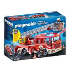 Playmobil Hasičské auto s rebríkom , Hasiči, 14 dielikov