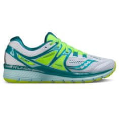 Saucony Dámska bežecká obuv , TRIUMPH ISO 3 | WHITE/TEAL/CITRON | S10346-3 | US 7 | UK 5 | EU 38 | CM 23.5