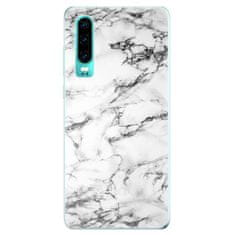 iSaprio Silikónové puzdro - White Marble 01 pre Huawei P30